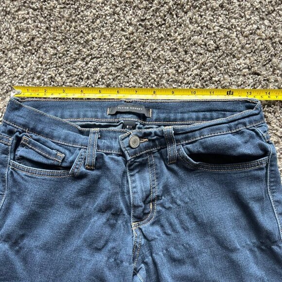 Flying Monkey Navy Skinny Jeans, Womens 28 Mid-rise Denim Jeans - Picture 4 of 8